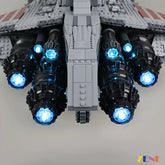 Republic Attack Cruiser Lego with Lights